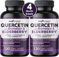 1 Vitamin - - USA Bromelain with Daily - and D3 - - Gluten-Free 6 with Quercetin Zinc 4 - Supply Immune 500mg Quercetin - Quercetin Quercetin - Zinc Support, in C Months Non-GMO, Elderberry Vitamin