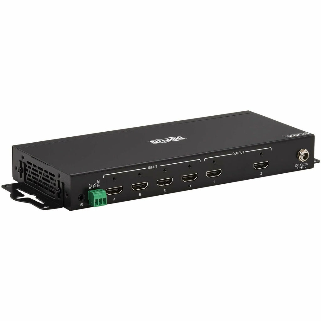 60 4x2 - 4K x HDR, with Signage, HDMI TAA 1080p2 4:4:4, Multi-Resolution Lite 4K Blu-ray Support, and Hz, Computer, Remote - Display, - x Control 2160 Digital Matrix 2 - Switch/Splitter Tripp ... 3840