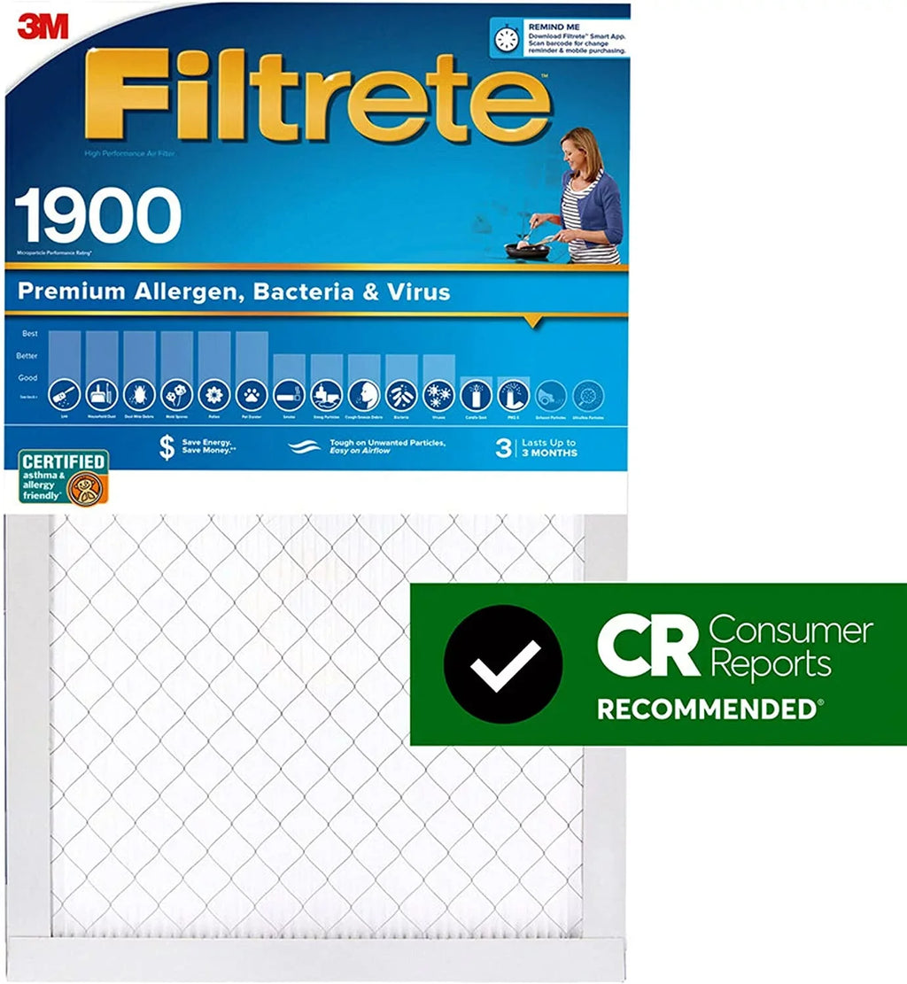 19.69 24.69 MPR Air Living dimensions 0.78) Furnace x Allergen, Filtrete x Filter, 1900, Healthy Ultimate 4-Pack 20x25x1, (exact AC