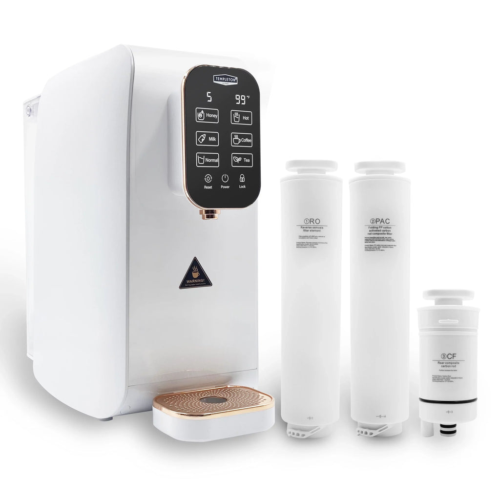 4 Templeton Purifying Cold Reverse Dispenser Stage Countertop Water Osmosis Hot