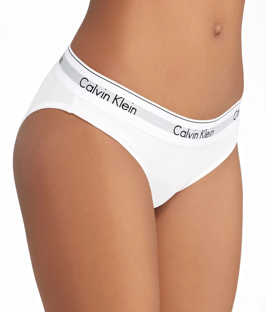 Calvin Small Bikini, Klein Cotton White, Women's Modern