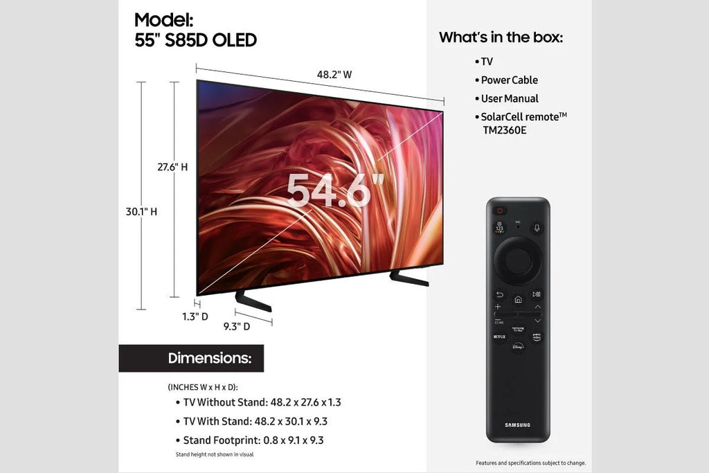 TV SAMSUNG OLED 2024 QN55S85DAEXZA Smart 55â?Class S85D