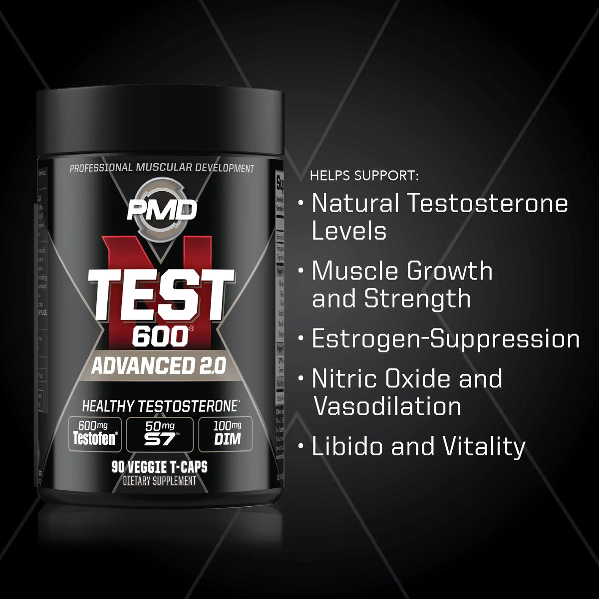 for Test 600 Testofen - Lean - and Growth N-Test Bodybuilding Boost PMD Men Veggie-Caps)) Sports - And Testosterone With Gains Booster Advanced Training And Strength Powerful - Muscle Strong (90