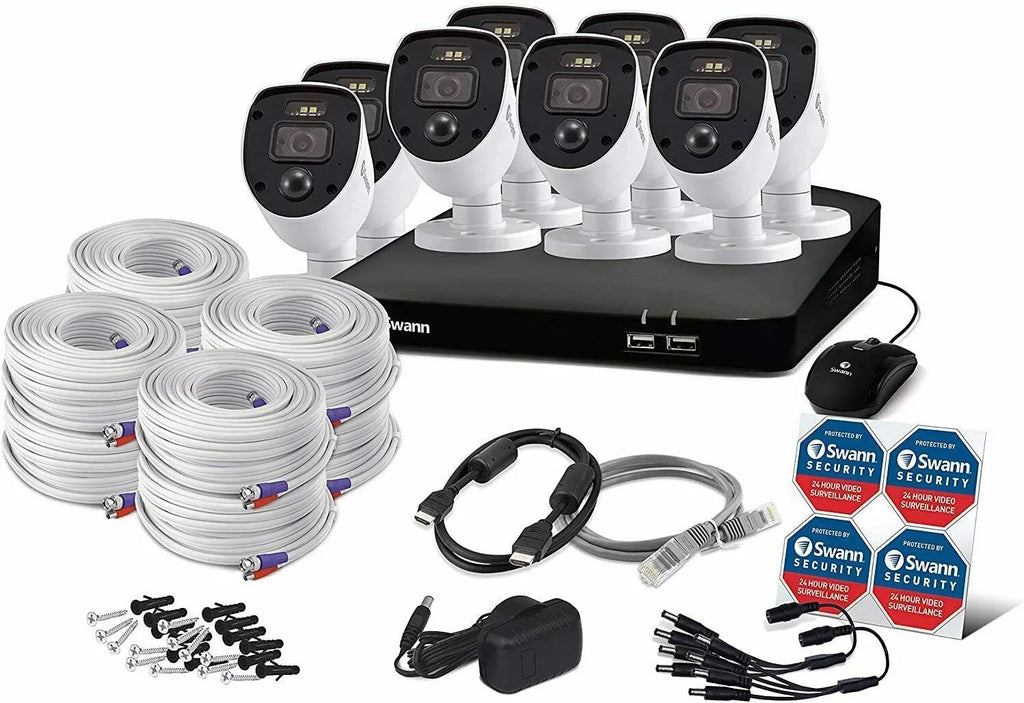 Full Camera 8 HD Security System Channel 1080p SwannForce 8 DVR Swann
