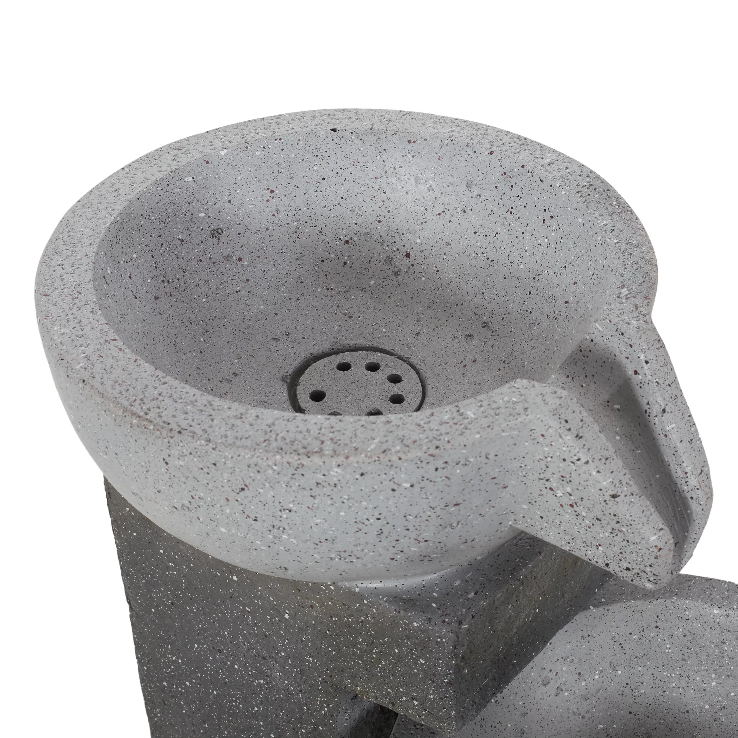 Modern Colquitt Outdoor Tier 3 Multi-Gray Fountain,