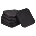 Pack Exercise Equipment for Uxcell Treadmill Mat Sound Mat-3.9"x3.9" Floor Black 6 Protection Reduction,