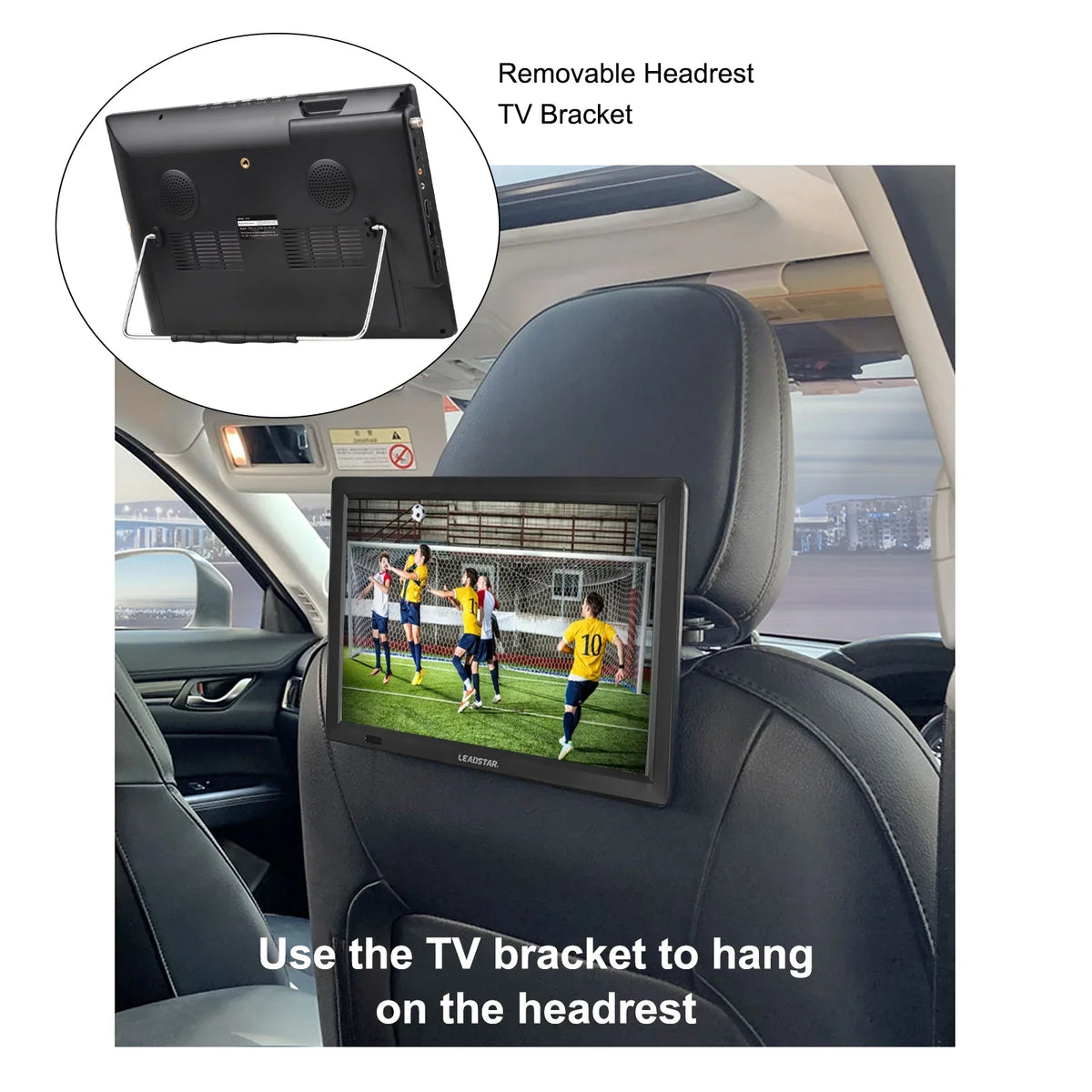 Television LEADSTAR Digital with Portable Card Player D14 TV 14-inch ATSC Playback Car Disk U Remote Control Player TV