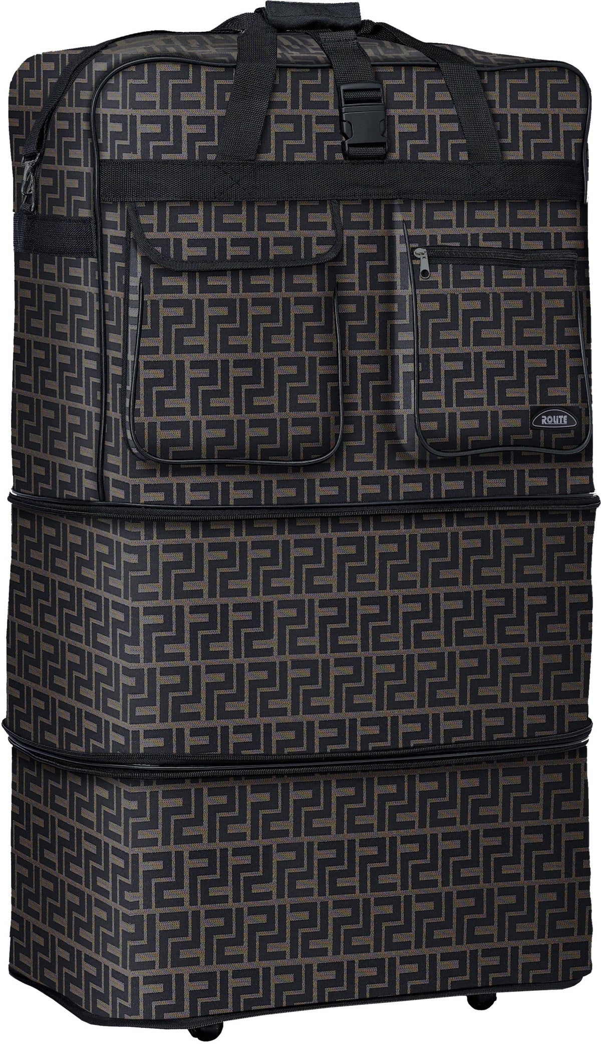 Bag Duffel (Coffee) Luggage Wheeled Bag Rolling Spinner 36"