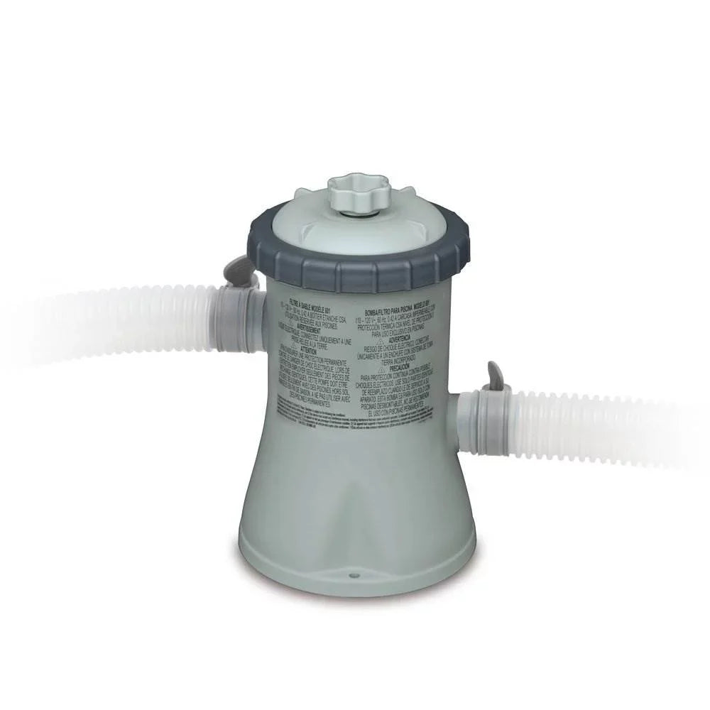 330 Above x Filter Pool Ground GPH Foot Round Intex + Frame Pump Metal 10 2.5