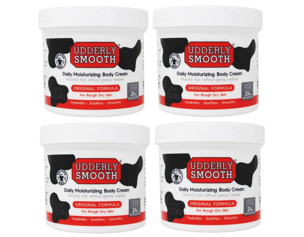 Dry Smooth Cream Moisturizer Udderly Skin, Original Pack 10 Rough for Skin - Formula Ounce Body 4