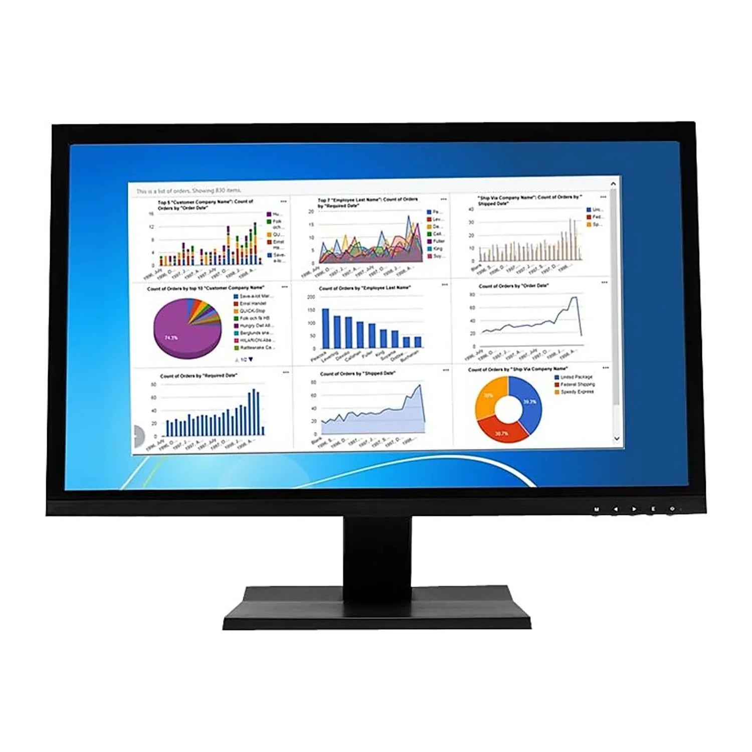 Widescreen Filters Privacy V7 Desktop Frameless Monitors 22.0" for