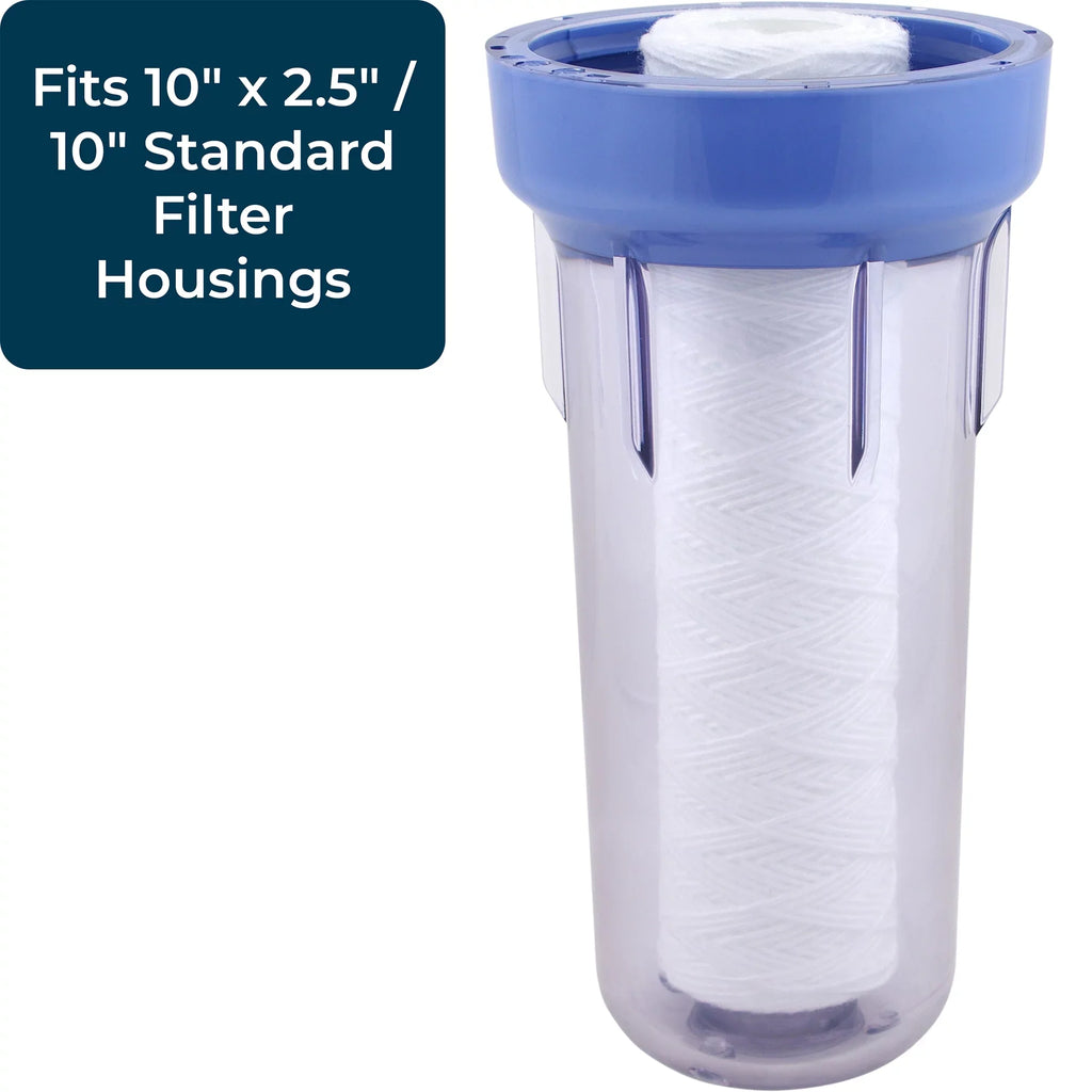 10 Wound x Filter, Micron (24 Polypropylene 30 Pack) SpiroPure String 2.5"