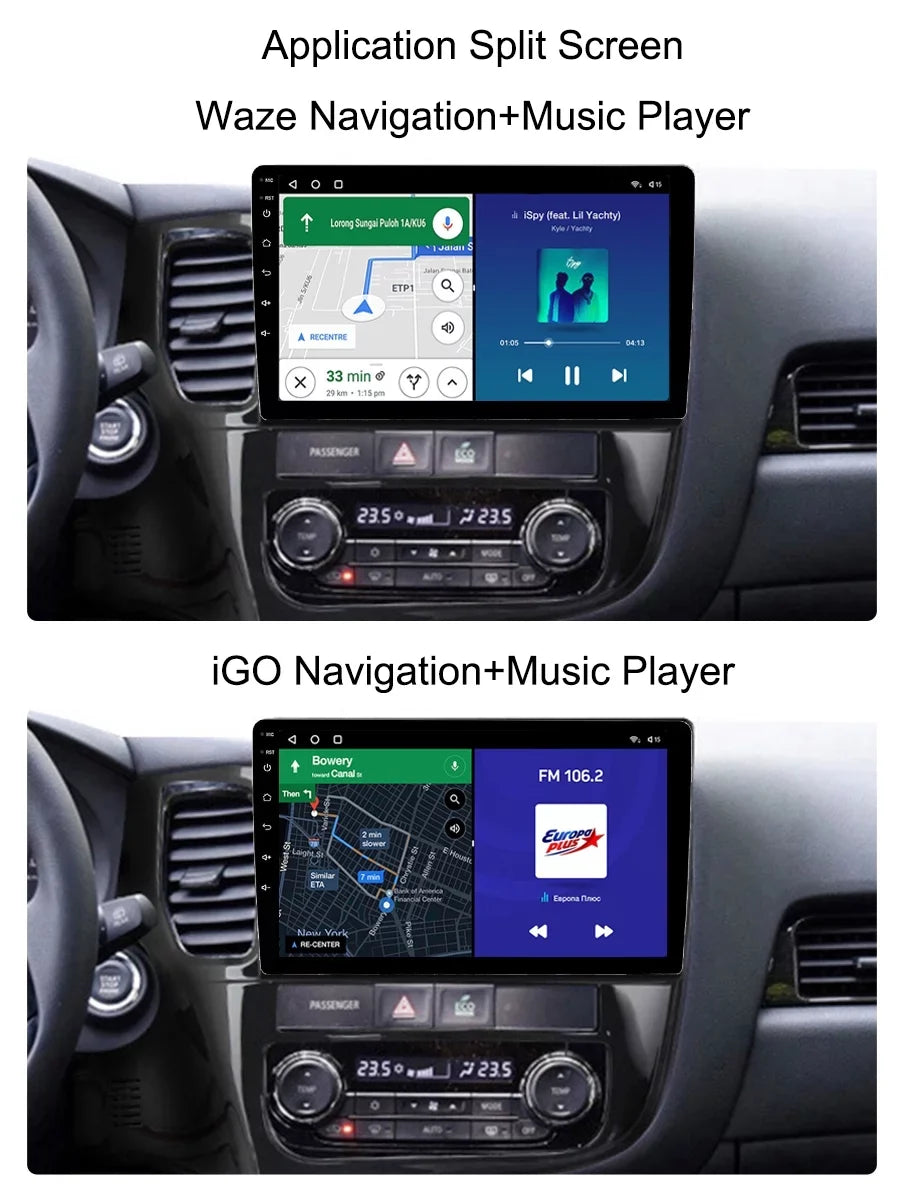 Car For Android 2012 Radio 2018 GG0W Carplay Mitsubishi Multimedia Auto Navigation GF0W - GPS Outlander Player Android 3