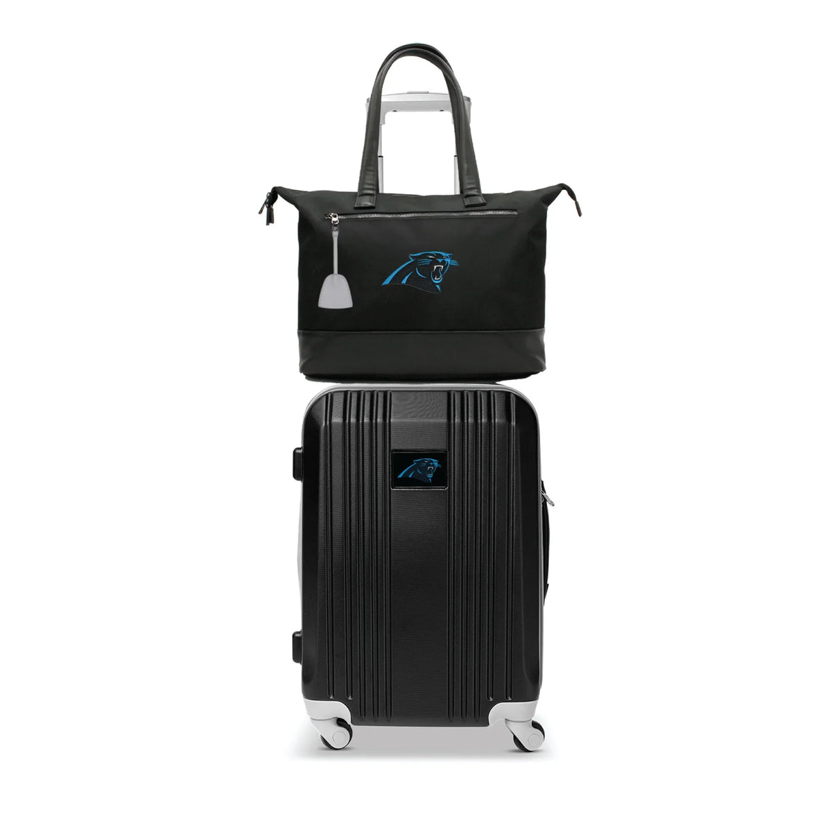 MOJO Premium Panthers Luggage Carolina Set Laptop Bag and Tote
