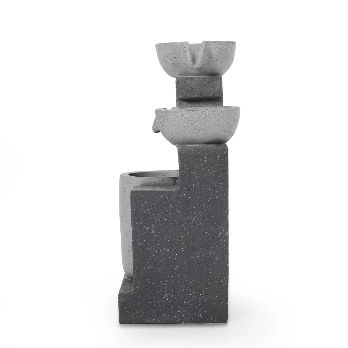 Modern Colquitt Outdoor Tier 3 Multi-Gray Fountain,
