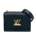 Unisex Twist Bag MM Epi Blue Crossbody Louis Leather Authenticated Vuitton Pre-Owned (Good)