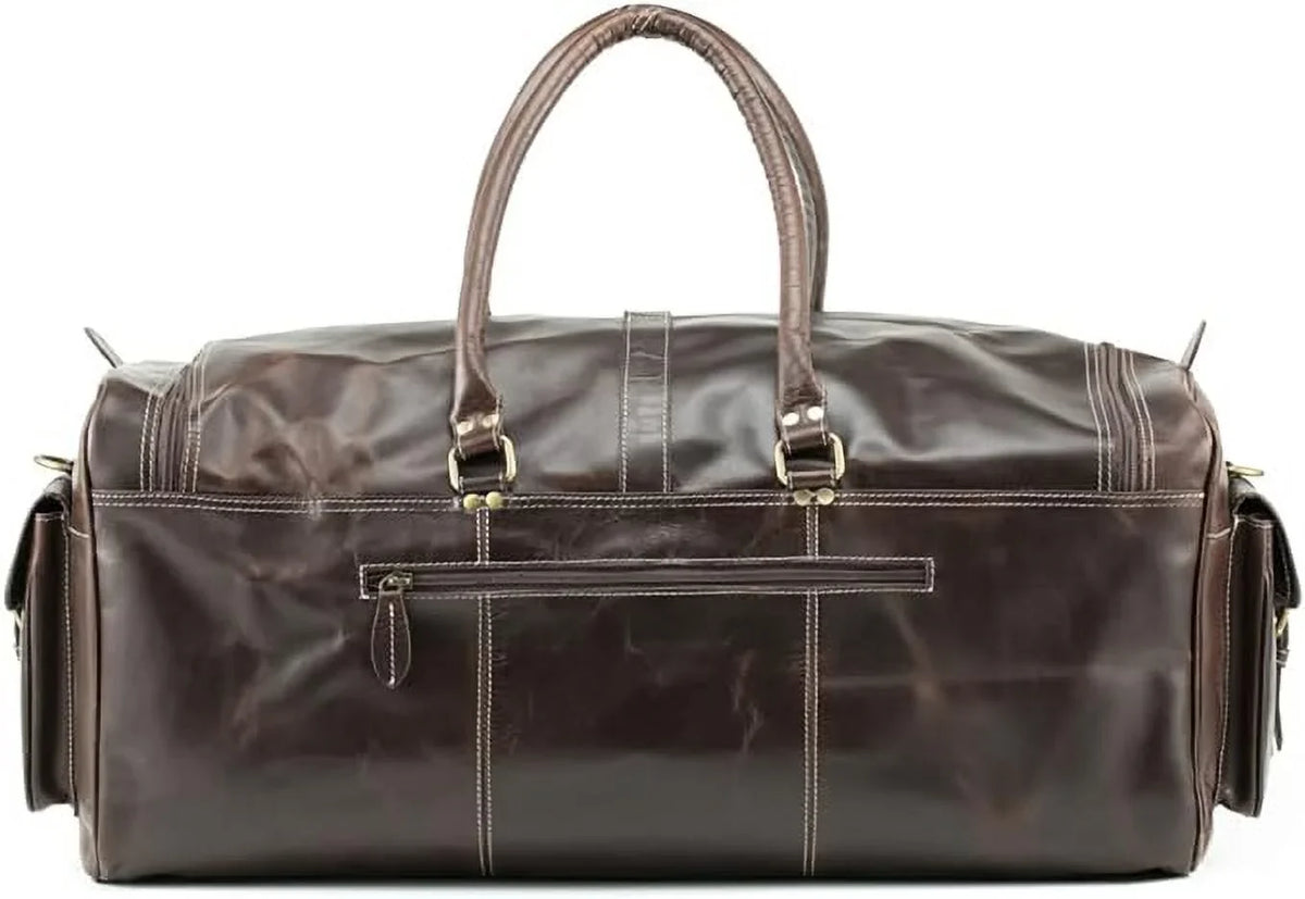 Gym Leather Bag Buffalo Vintage Leather Weekender Hulsh Holdall Overnight Duffle 24 for Bag Style Top Classic Travel Sports Men Bag Grain inches Bag
