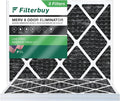 Carbon Furnace Pleated with (3-Pack) Filters Air MERV 8 Activated Odor 16x20x1 AC Eliminator Filterbuy HVAC