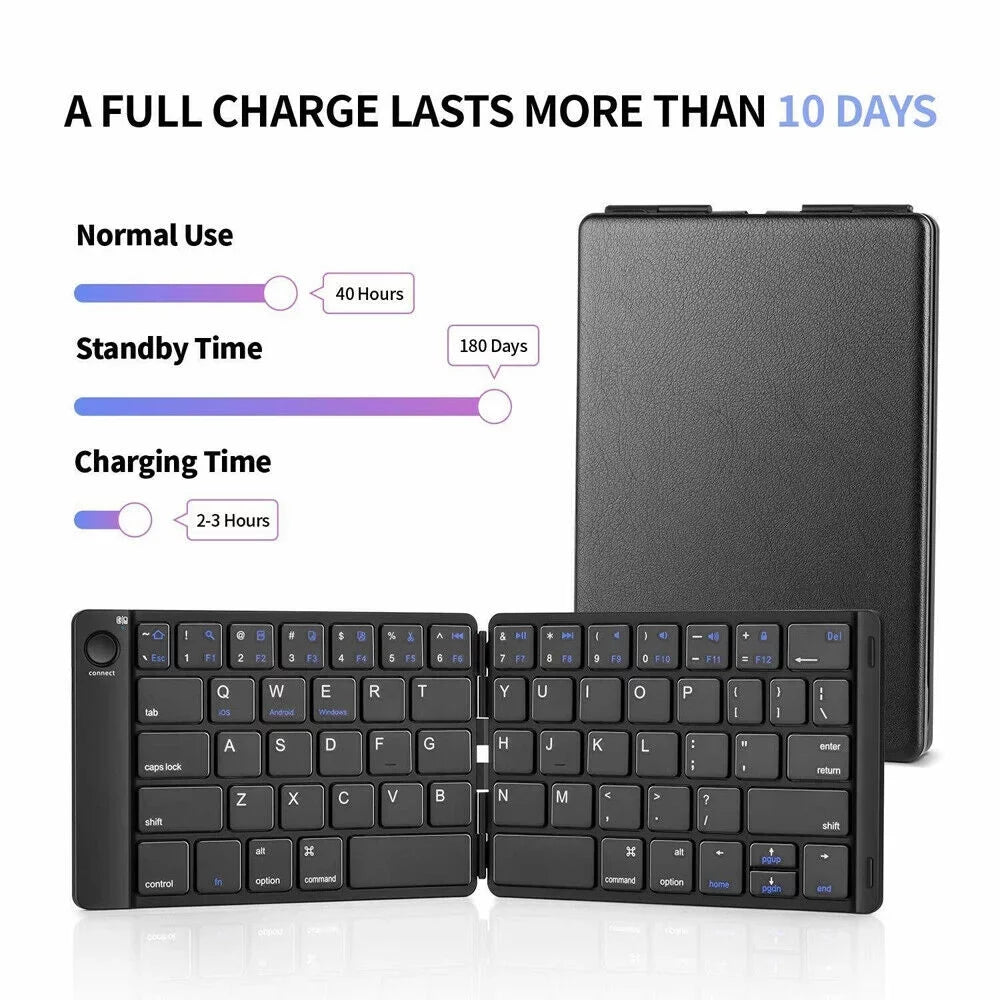 Universal Phones iPad iPhone Samsung Foldable Bluetooth Wireless Mac Keyboard Keyboard Android for Tablet PC Mini