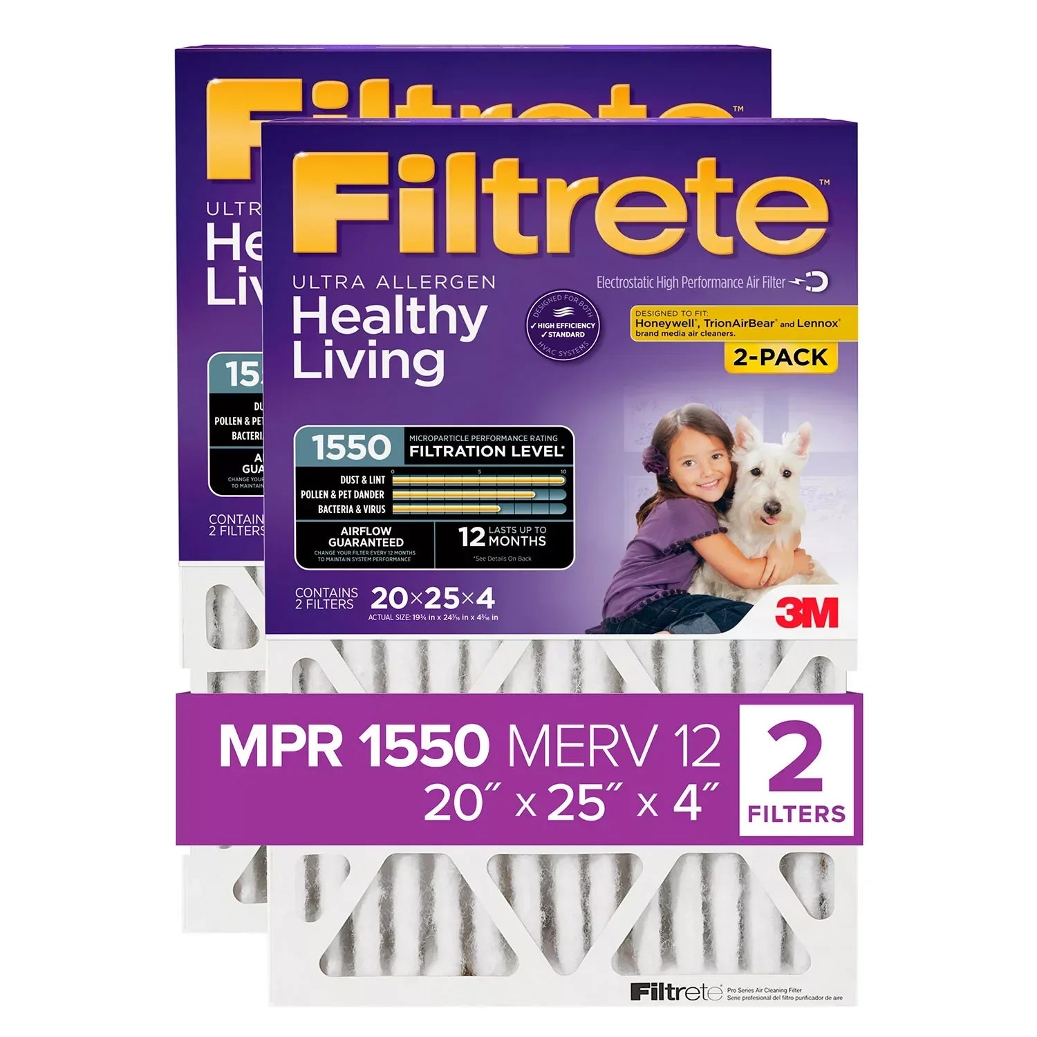 Pack) Filtrete Reduction Housings, Allergen x 20¡± 25¡± x 4¡± Filter (2 4¡± for