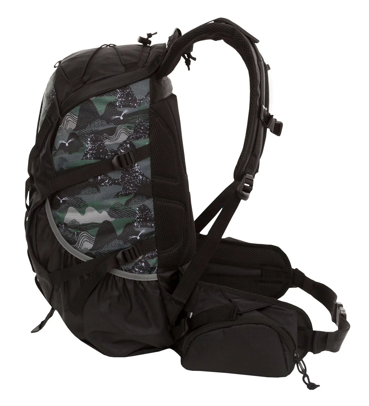 Outdoor Big Backpack Sur Hydration Frame, with 28.5 Unisex, Internal Bladder, L Products Black