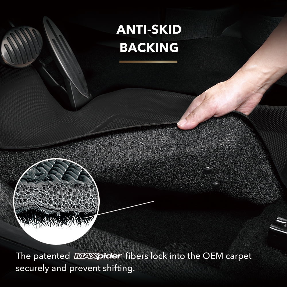 (BLACK) KAGU KONA Mat 3D ELECTRIC 2019-2023 MAXpider - compatible Set Floor with HYUNDAI Full