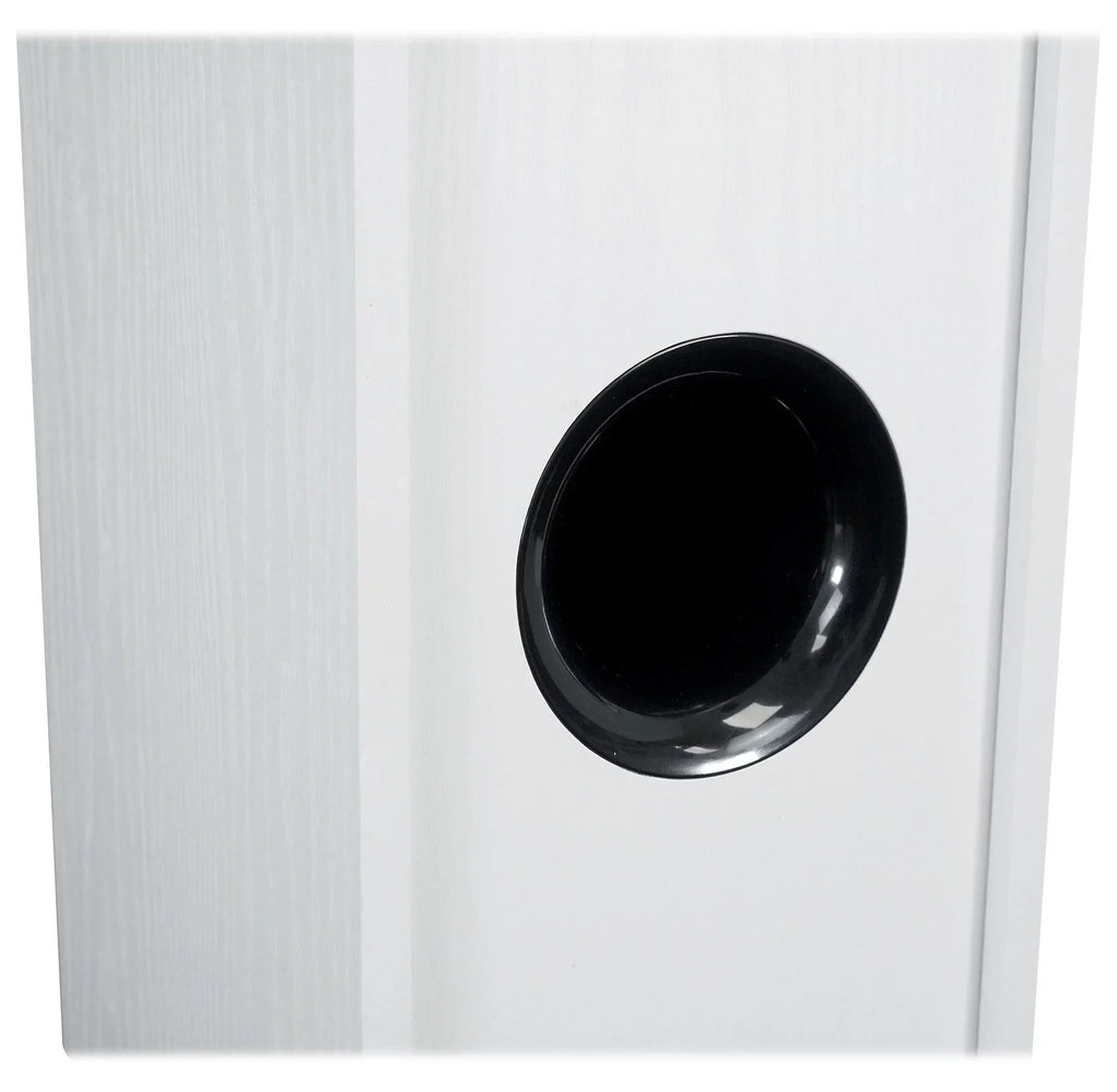 Home Ohm 8 RockTower Speakers 68W Audio (2) Tower White Passive Rockville