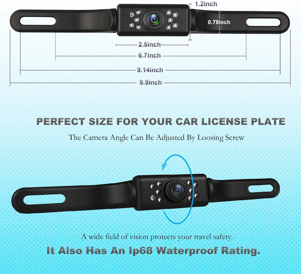 Mount Backup License Night Plate Absolute CAM600 Vision Universal Camera View Rear