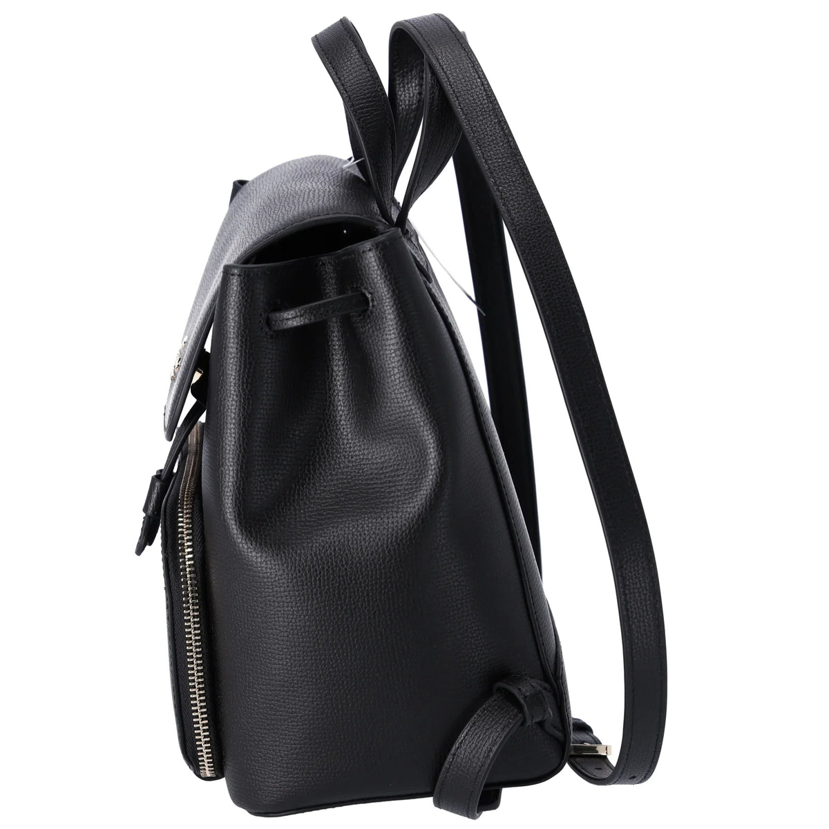 Backpack Kristi Grain Spade Kate Black Drawstring Flap Leather Refined Medium