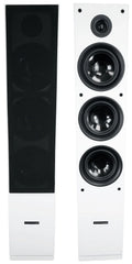 Home Ohm 8 RockTower Speakers 68W Audio (2) Tower White Passive Rockville