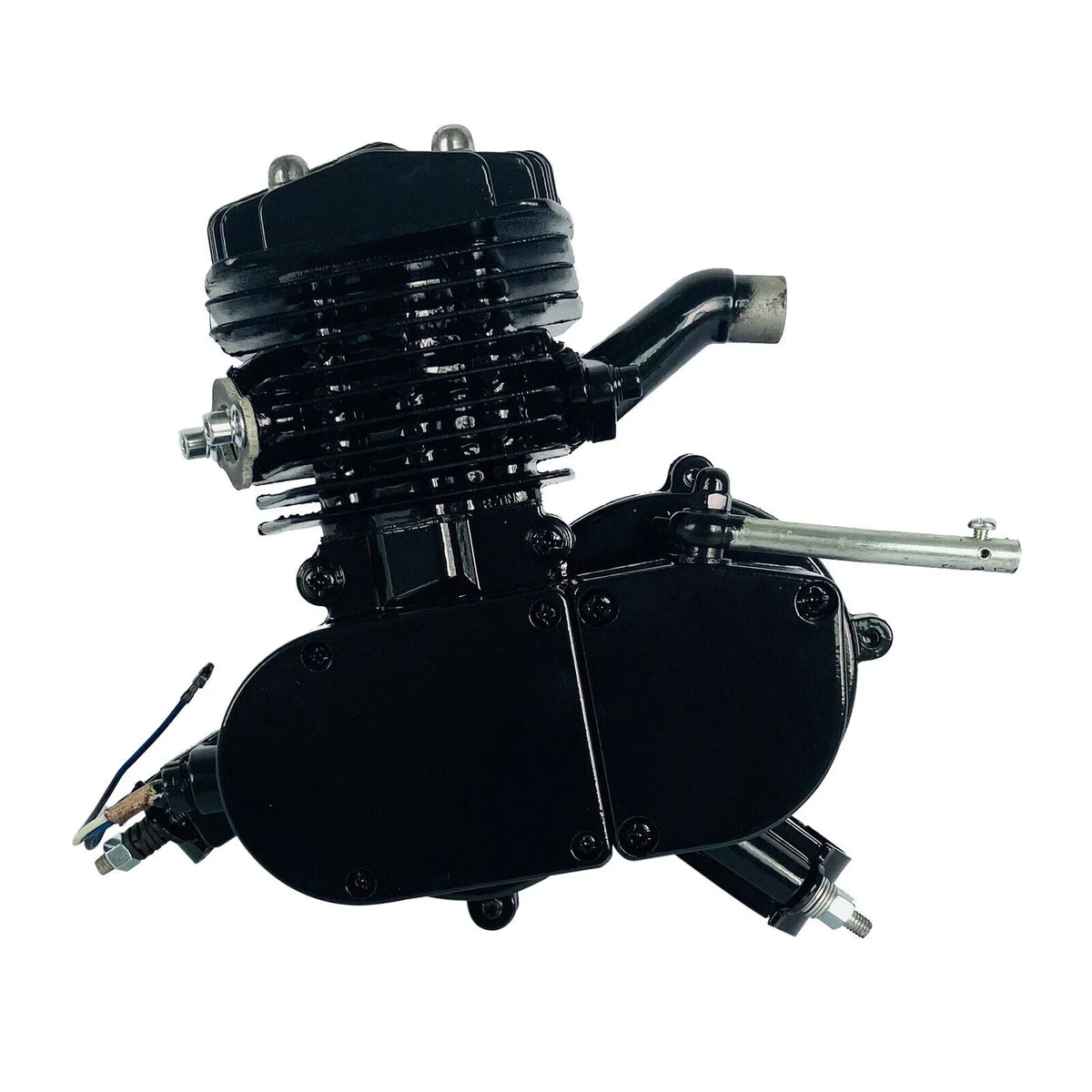 Motor Bicycle Air-Cooled Engine Bike Black Gas Petrol 2-Stroke 80cc Full Motorized Miumaeov Single Assembled Cylinder