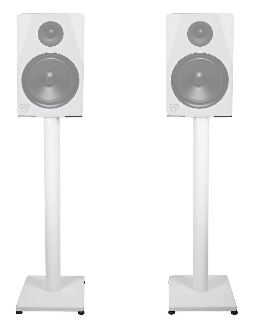 Studio in Recording Studio Monitor White Rockville Stands Steel Pair 29" RS29W