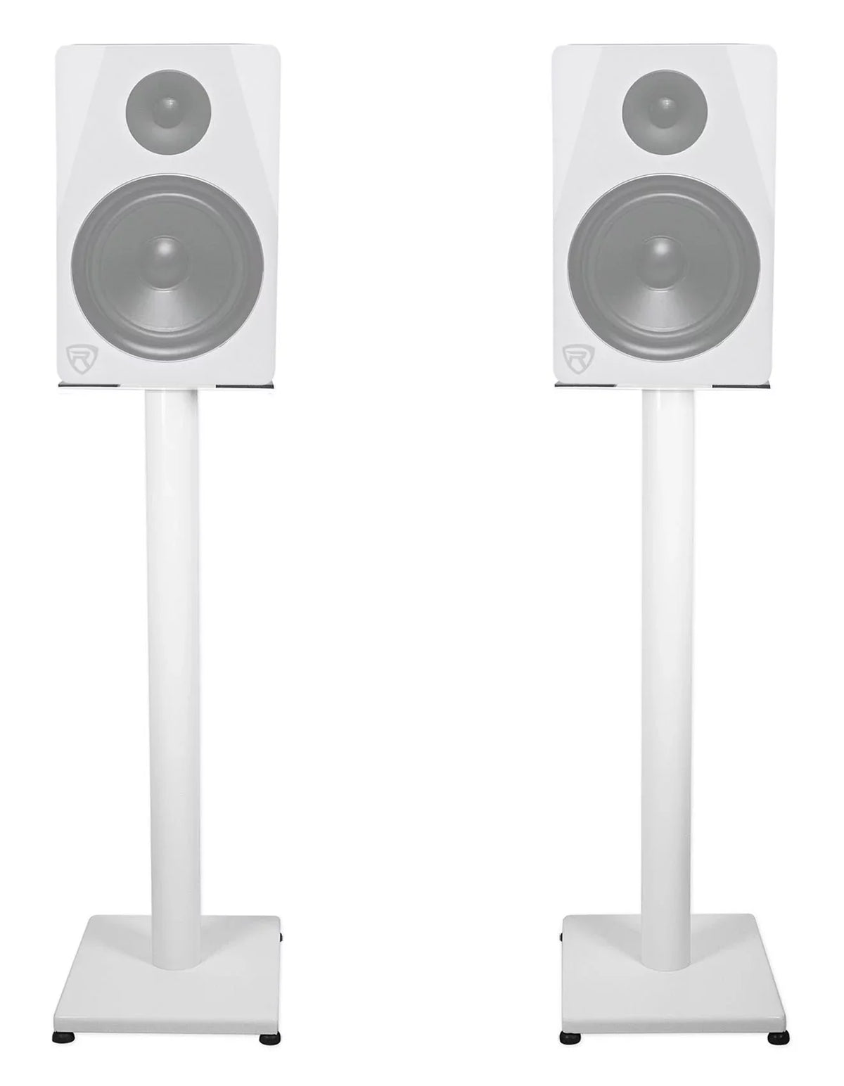 Studio in Recording Studio Monitor White Rockville Stands Steel Pair 29" RS29W