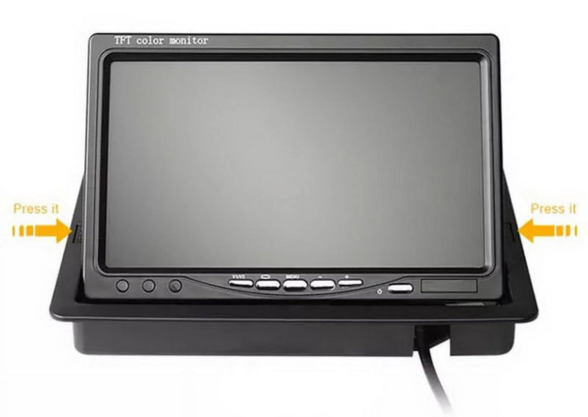 Van RV Car feet Truck for cable Car Monitor Bus parking system TFT camera IR with reverse Vision+32 7inch LCD 12V/24V Night 18 LED