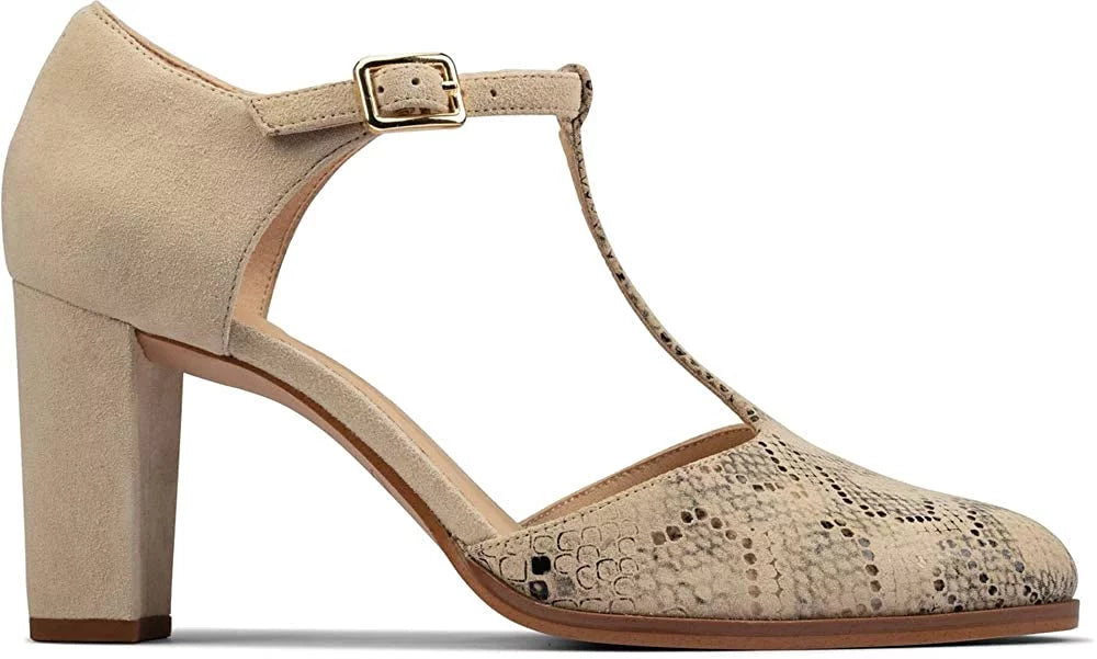 Adult Women Combi 26156390 Taupe Women Snake 6.5 CLARKS