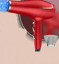 hot Dryers air Shinier Function 2 CONFU for Concentrator Dryer, and Settings, High for Nozzle(Red) Heat Dryer, Results, Button, Hair and Shot Women, Hair Speed Ionic Power Cool 3 cold 2300W