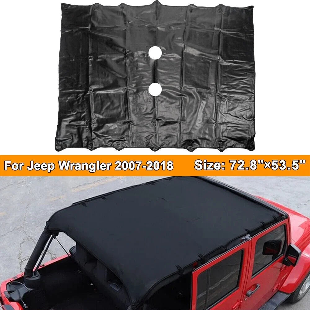 Protection JK Wrangler JKU 07-18 Easy Leather Ultimate Paddsun NEW Jeep Sunshade Sun Protection Installation Top