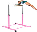 Pro-Gymnastics Expandable Bar 13 (Pink) Kip Horizontal Asymmetric Cushioned Gymnastic Bar & to 5 Legs FT Gymnastics Level Junior Training Bar Bar 3 Curved Height Bar Adjustable High
