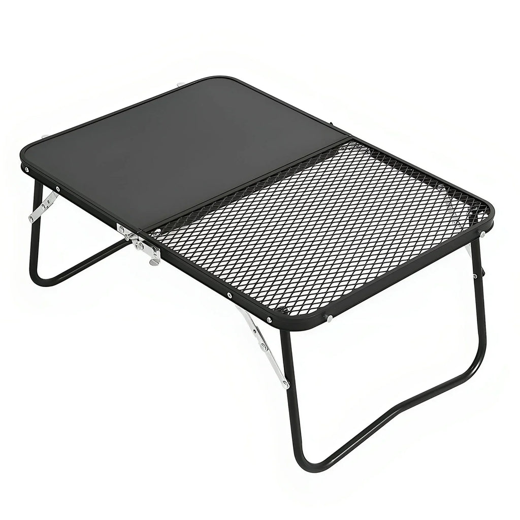 Barbecue, Board Camping Picnic, Table, Campfire and Outdoor for Table Fishing,Camping. 2-in-1 Portable Grill Folding Cutting