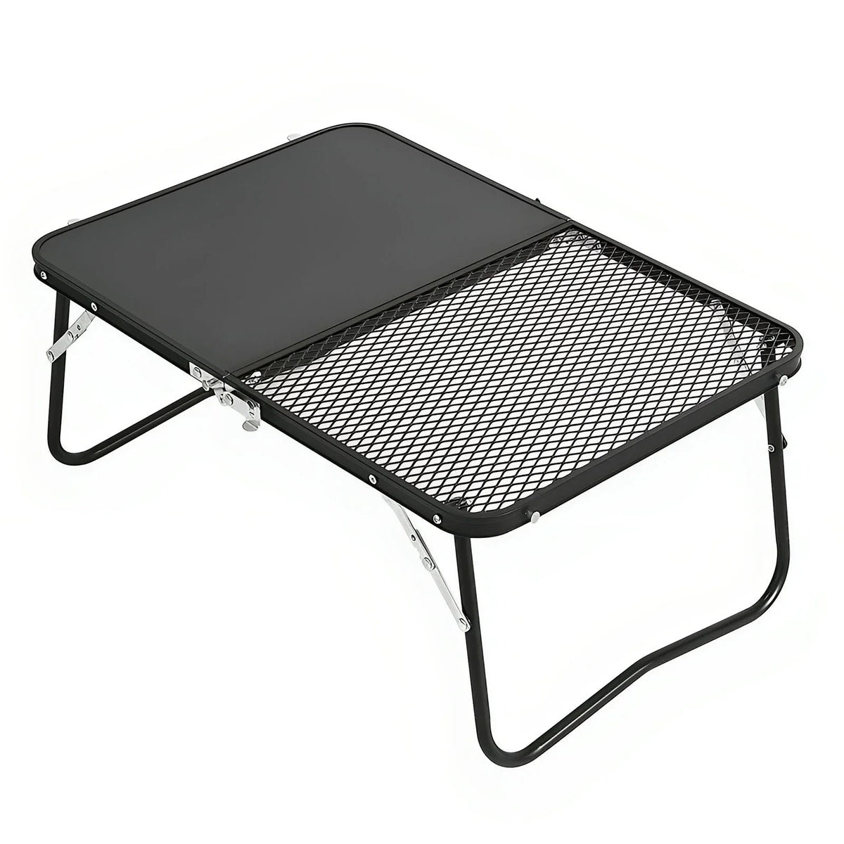 Barbecue, Board Camping Picnic, Table, Campfire and Outdoor for Table Fishing,Camping. 2-in-1 Portable Grill Folding Cutting