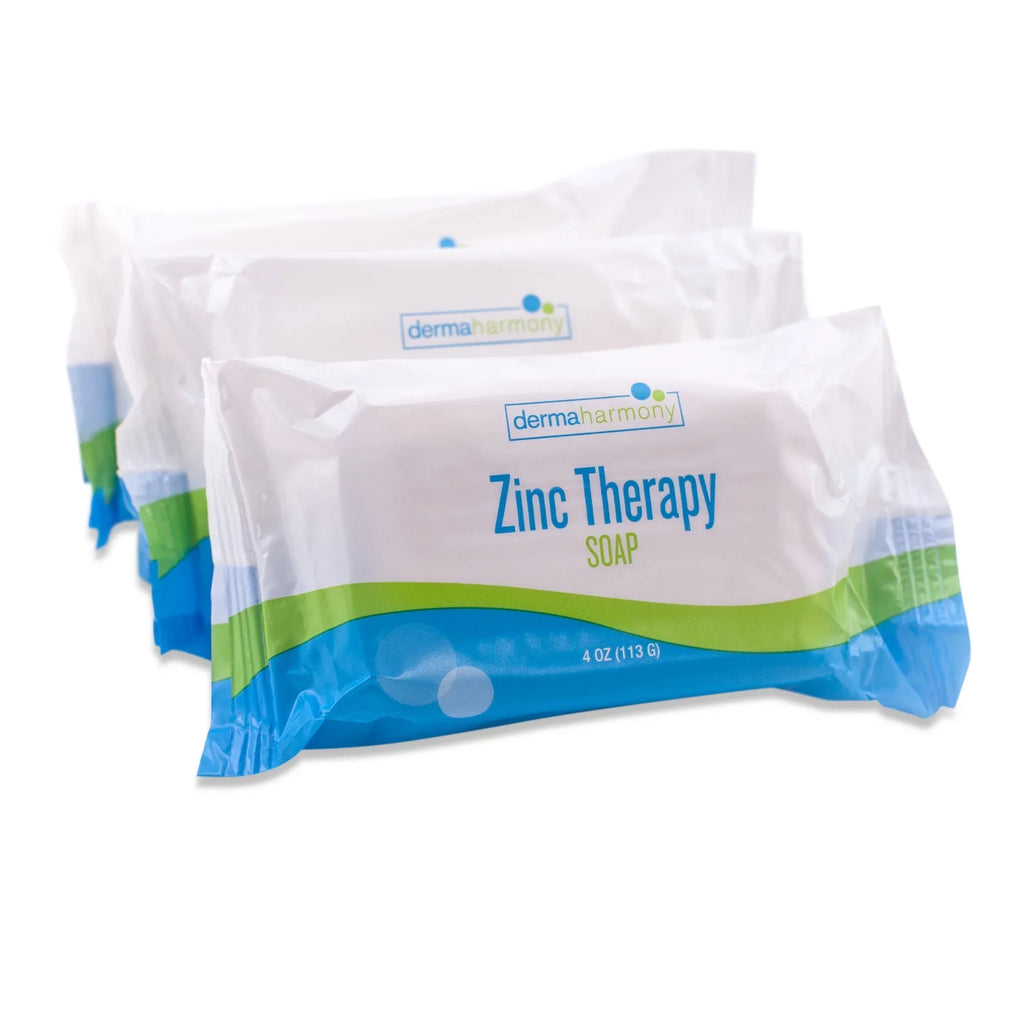 (ZnP) 4 Soap Dandruff 2% DermaHarmony and Pyrithione (3 Dermatitis Bars) Zinc for - Seborrheic Bar oz