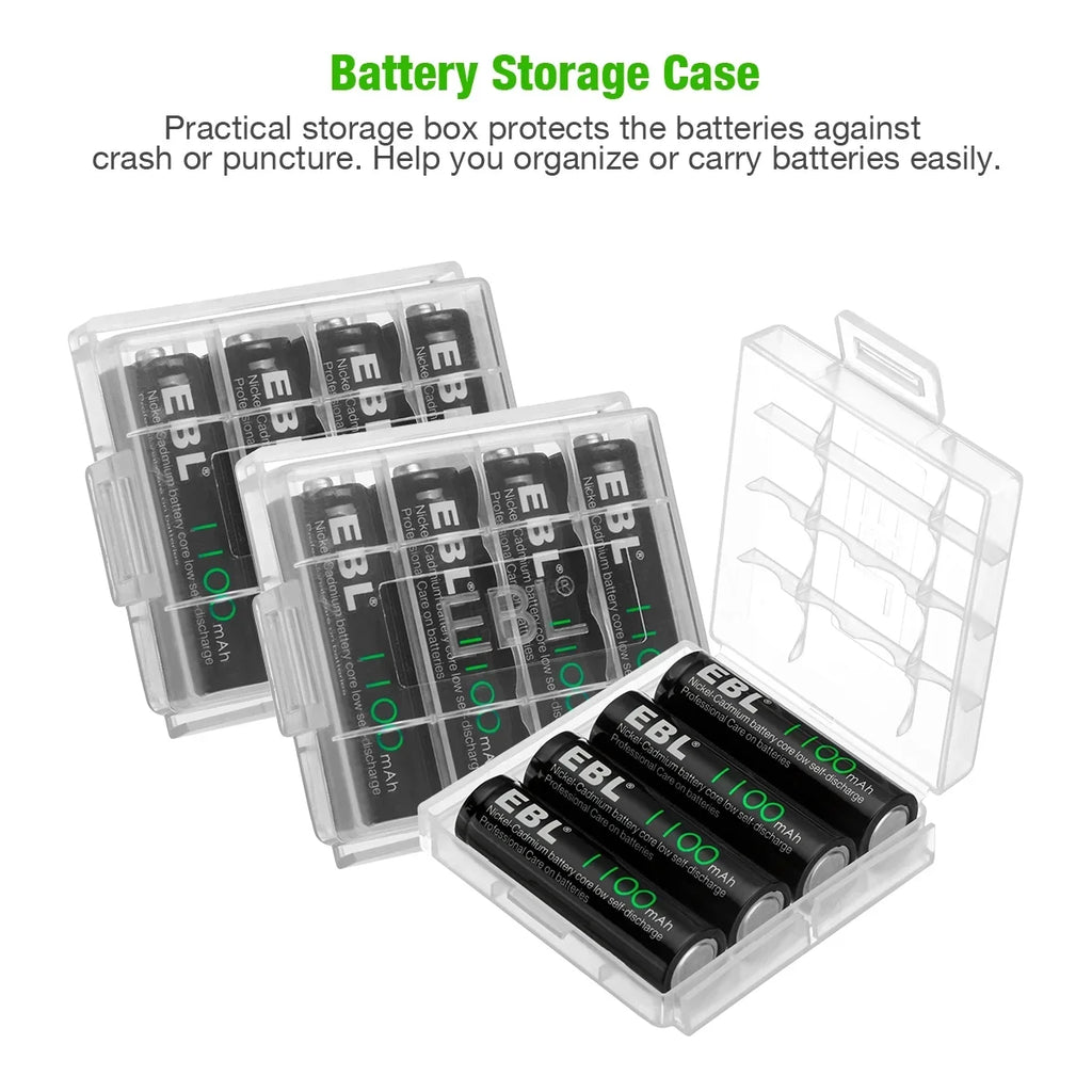 Lights Batteries 160-PCS AA 1.2V Solar EBL Ni-Cd Rechargeable NiCd 1100mAh