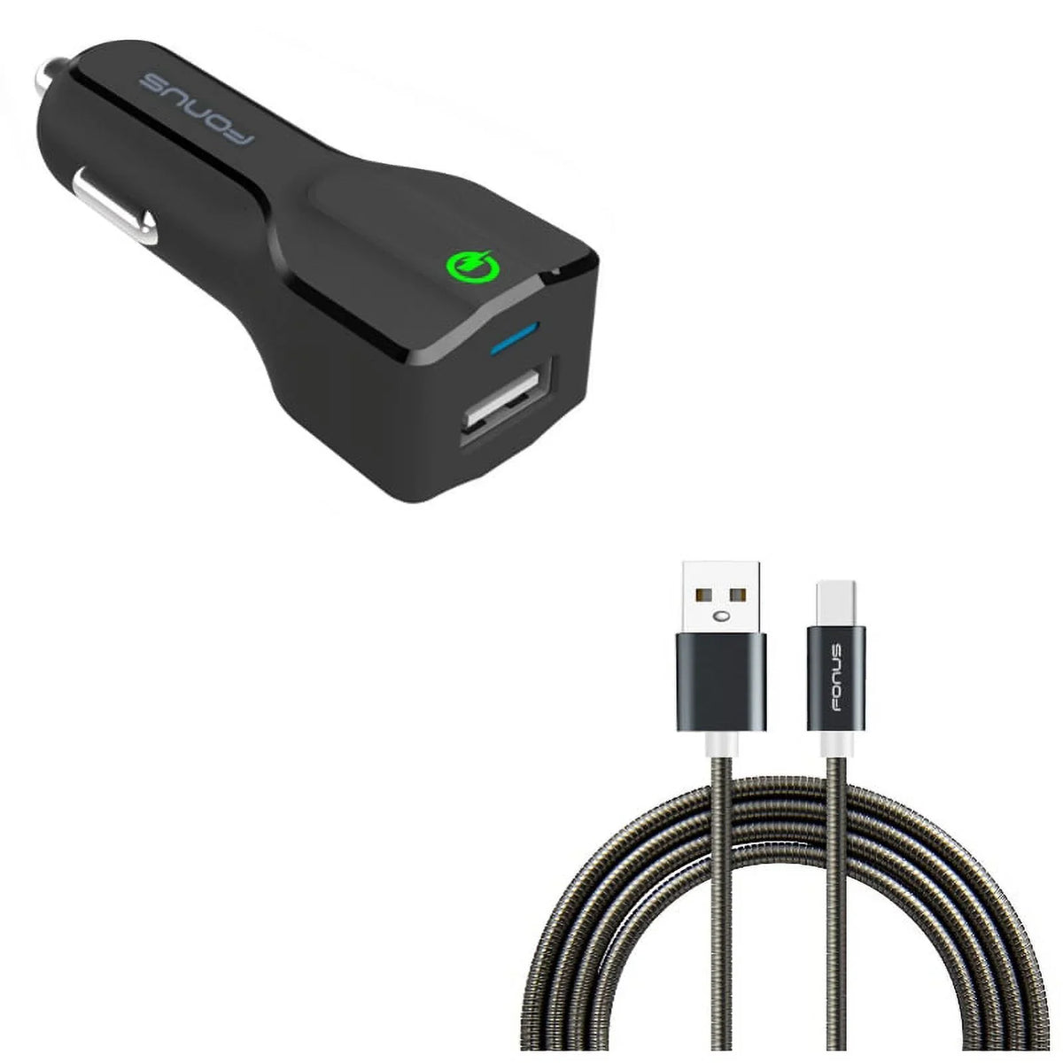 9 USB Type-C 18W 5G Cable Samsung 9.7 S3 10 S9 S8+ A10e XP3 A9 Plus, XP8 Sonim Plus A50 Port Car active 8 w G4M Galaxy S8, Plus S10e A20 Fast for Tab Charger S10 Metal USB Note 3ft -