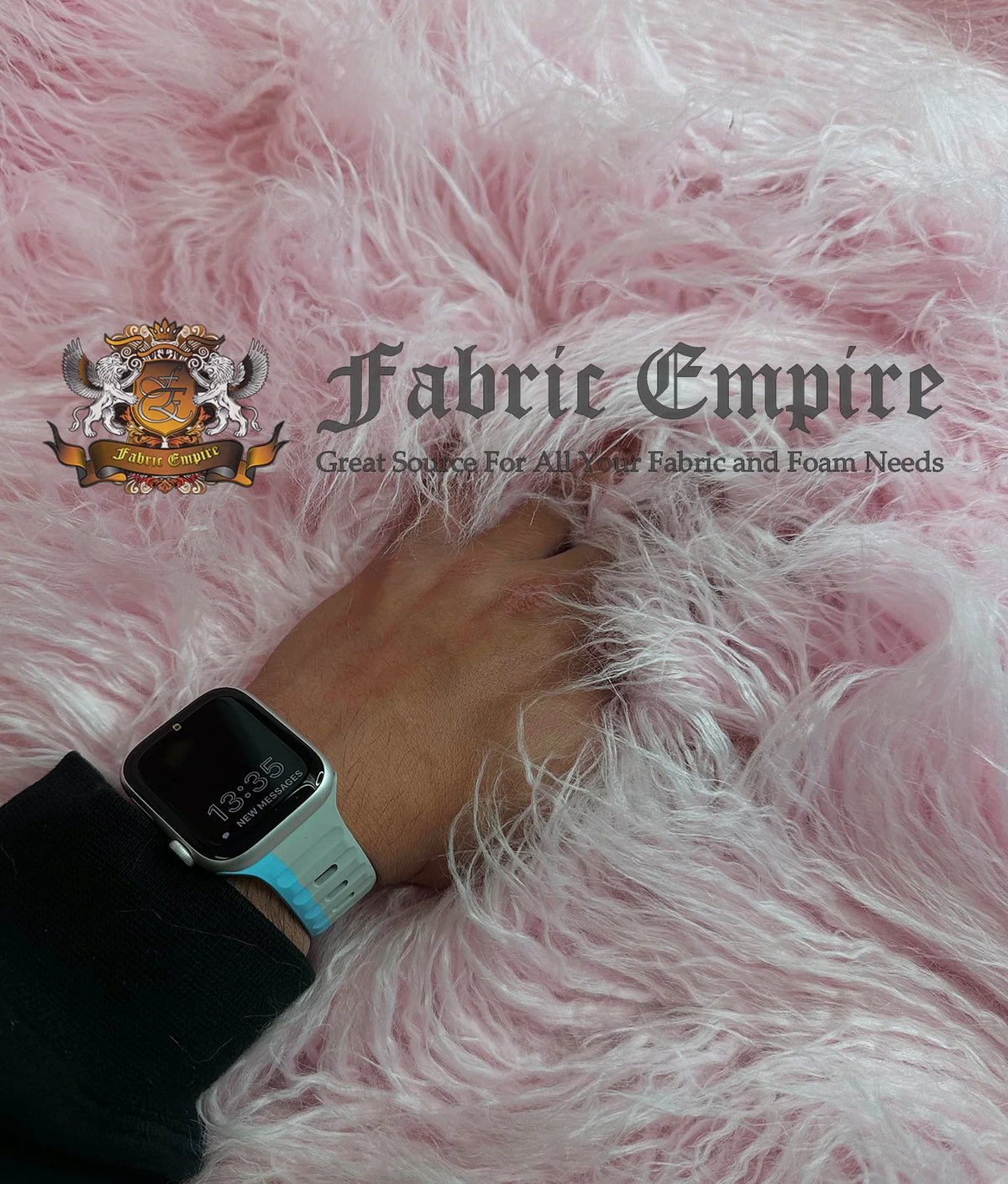 LONG 3.5" Japanese CURLY (Pink) Fire / Fake Sold Cosplay Yard Wide Faux by Craft, 58" Pile Yak Sewing Yard 2.3oz FUR Continuous Per Yarn Retardant