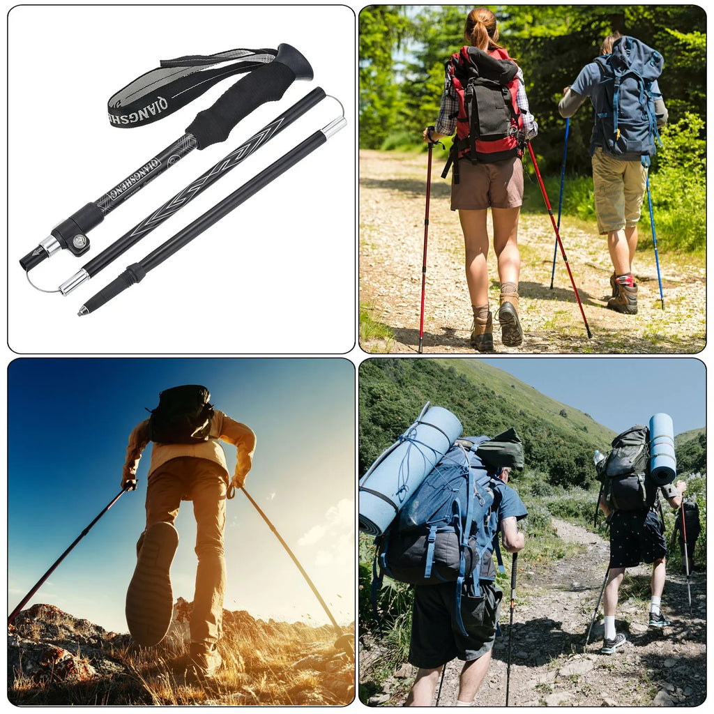 Uxcell Pole 53 Hiking Poles, Inch Collapsible Trekking White Telescopic