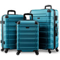 Spinner Hipack Wheels, Turquoise, Hardside Set with 3-Piece Prime (20/24/28) Luggage Suitcases