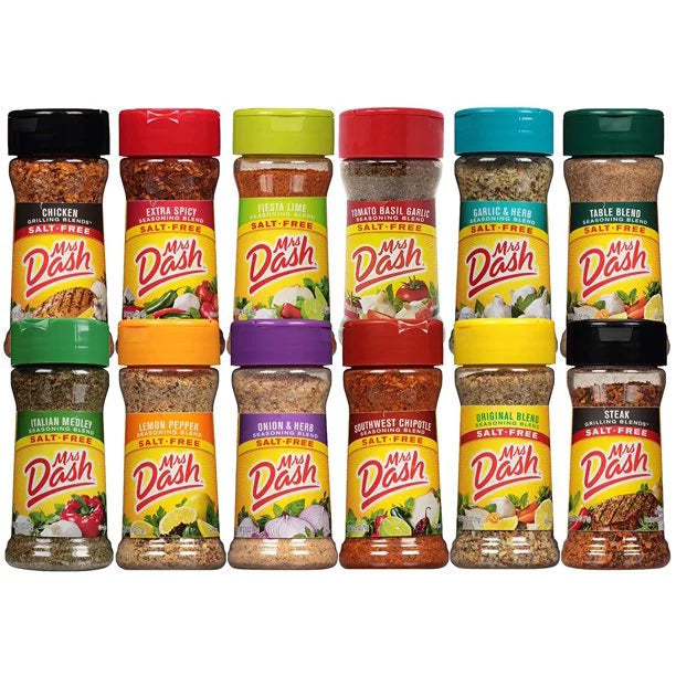 Set Dash Card Blend Mrs. with Market June Total) Seasonings Blank Variety New Street Starter 12 - Flavors oz (28.8 Salt Recipe No