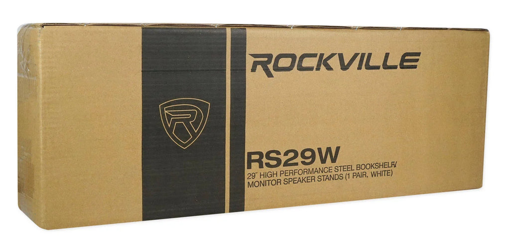Studio in Recording Studio Monitor White Rockville Stands Steel Pair 29" RS29W