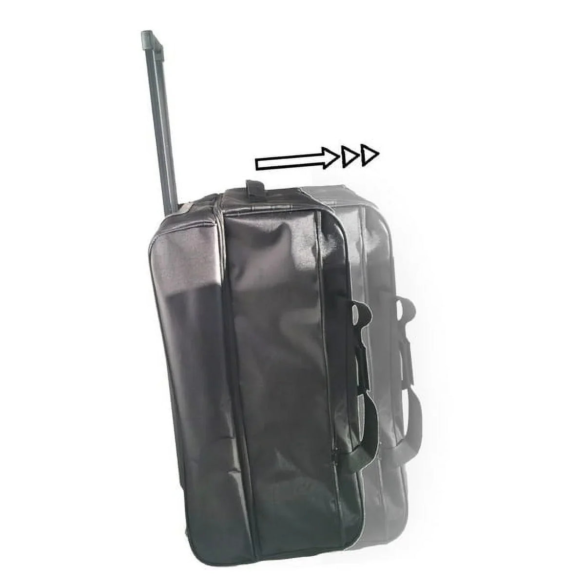 Black, Multi-Pocketed Duffel Gear Telescoping Handle Factor X Bag Travel Wheels with - 28" Rolling &