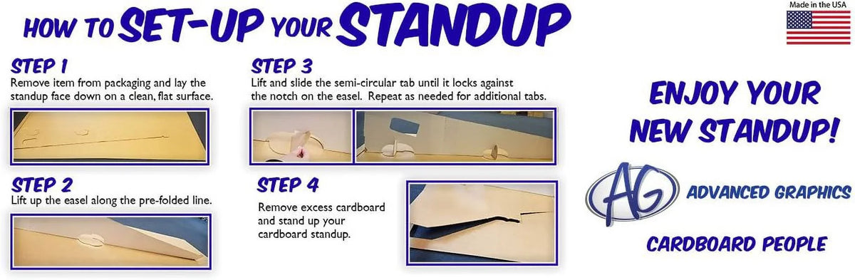 Size Cutout Skier Stand-In Cardboard Life Standup Downhill